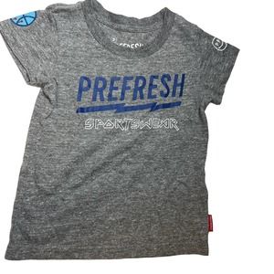 Prefresh Skills Tee Front and Back‎ Print Grey Size 2